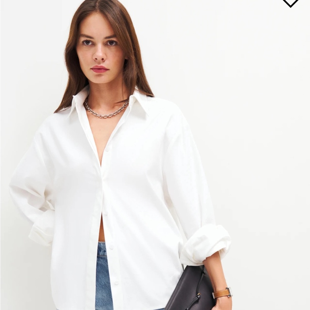 Reformation Andy Oversized Shirt NEW WITH TAGS XS